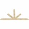 Ekena Millwork Saratoga Rough Sawn Timber Gable Bracket, Douglas Fir, 108"W x 58"H x 2"D x 6"F, 13/12 Pitch GBW108X58X0206SAR00RDF - alternate 5